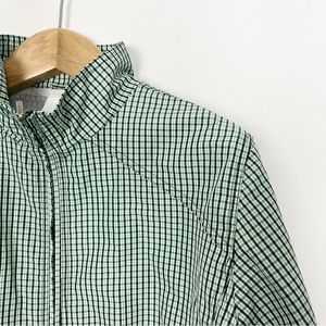 Northern Reflections Men’s Zippered Windbreaker Jacket XL‎ Green White Pockets